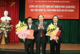 Bổ nhiệm Phó Giám đốc Học viện Chính trị – Hành chính Quốc gia Hồ Chí Minh